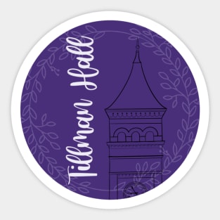 Tillman Hall in Clemson South Carolina Sticker